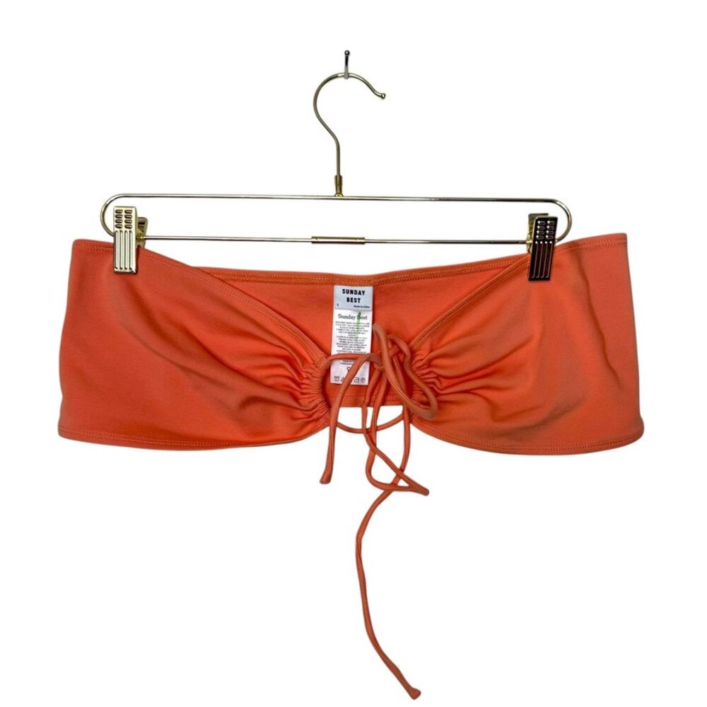 Sunday Best Cora Halter Top Women L Coral Boho Streetwear Beach